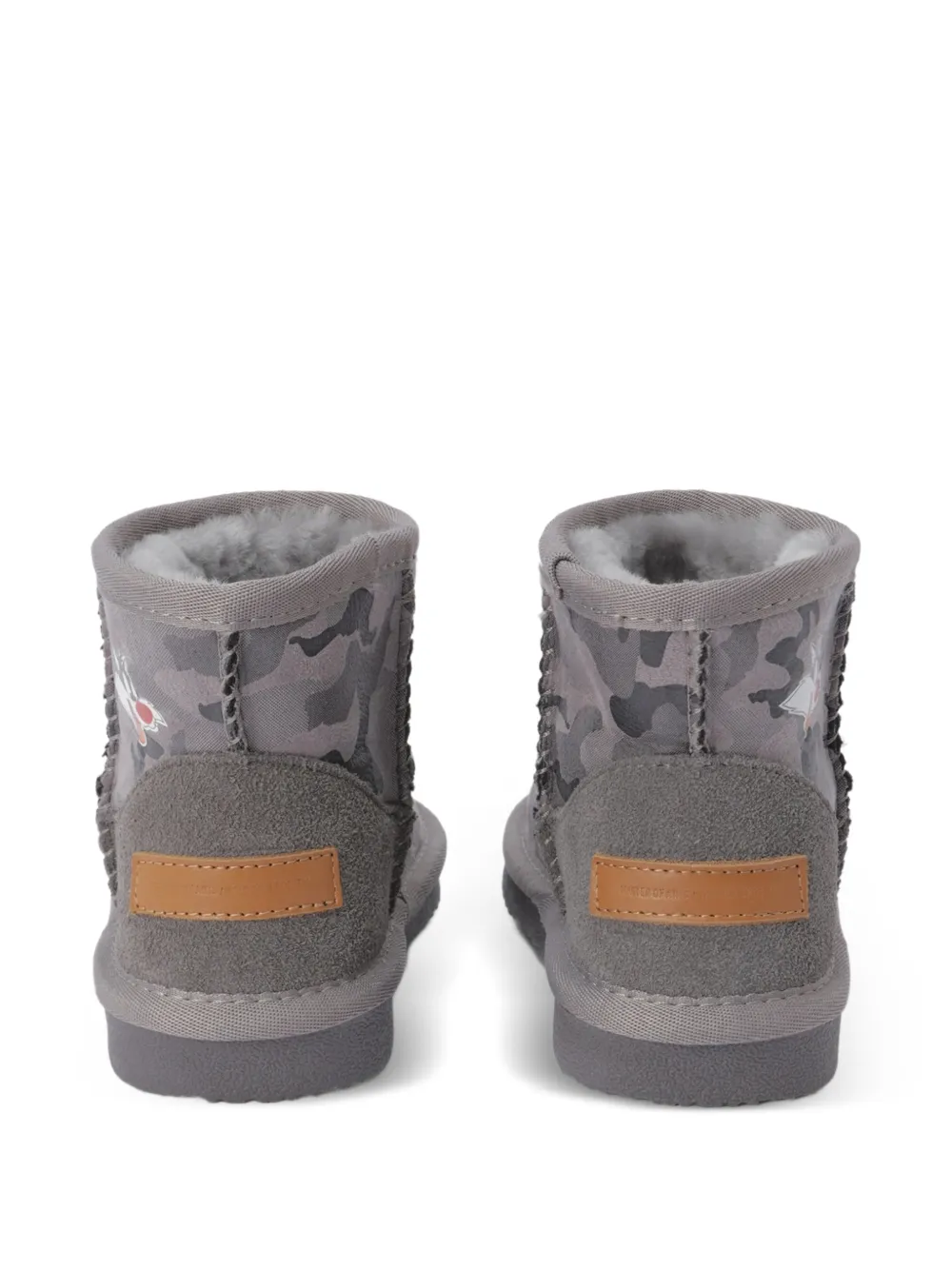 Master Of Arts Kids Looney Tunes camouflage-print boots Grijs