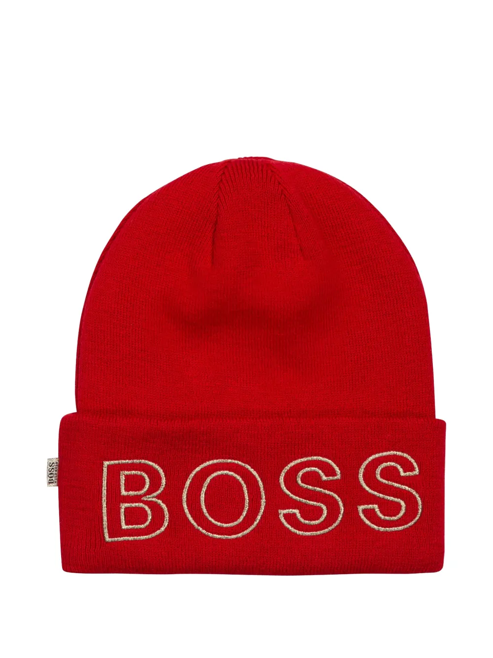 BOSS Kidswear logo-embroidered beanie hat