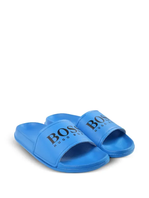 BOSS Kidswear logo-print slides