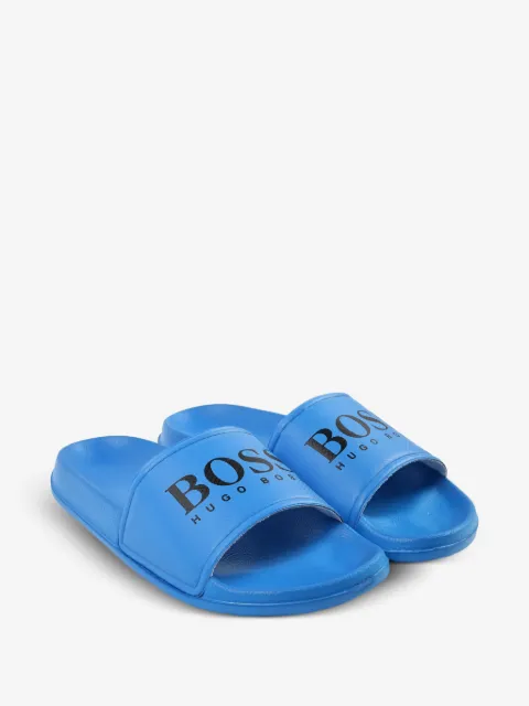 BOSS Kidswear logo-print slides