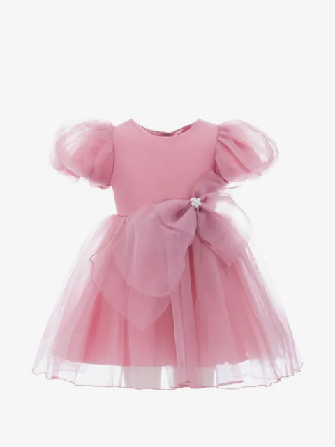 Tulleen vestido con detalle de moño