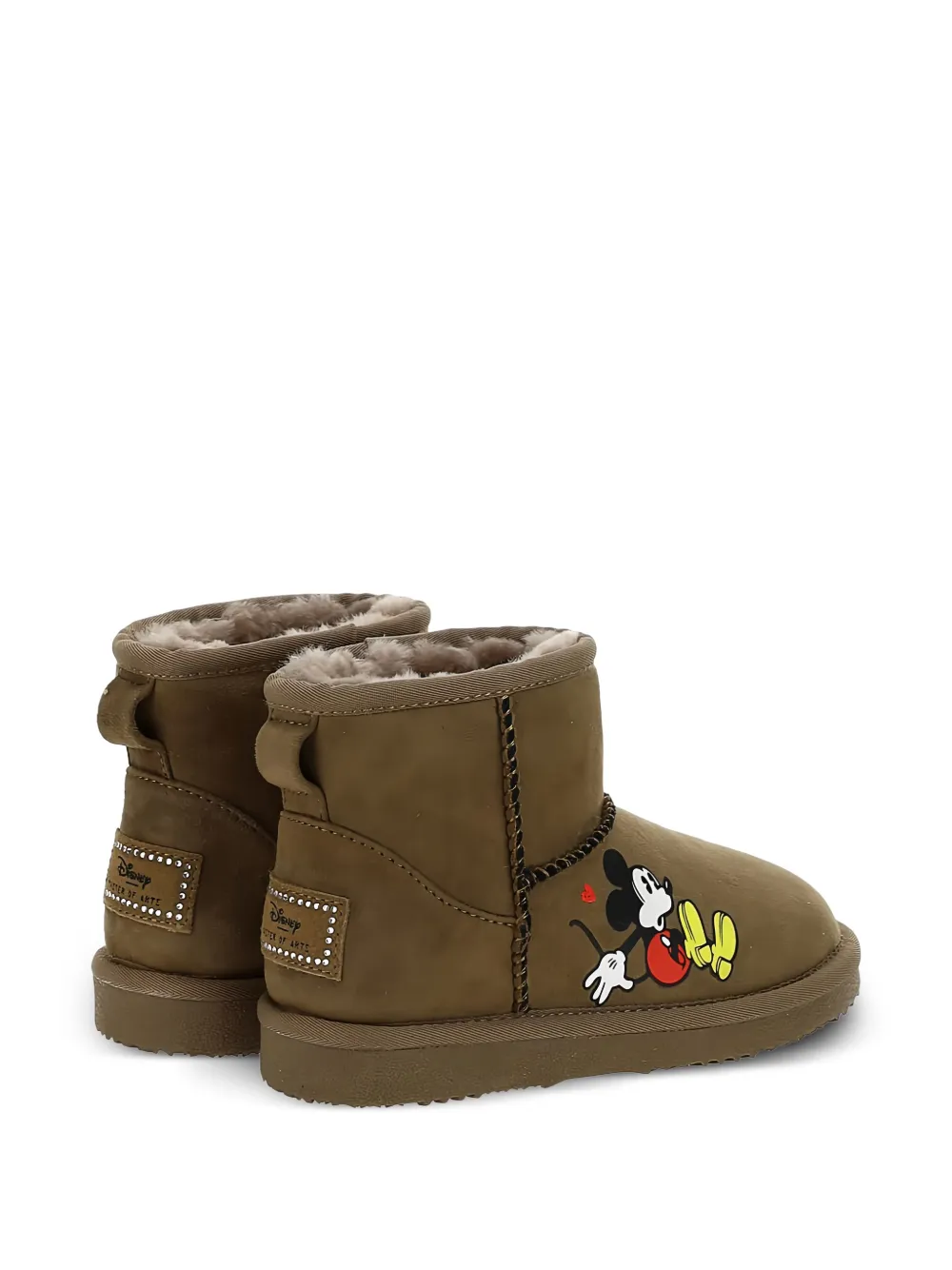 Master Of Arts Kids Disney-print shearling-lined boots Bruin