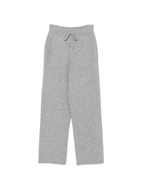 Maje pantalones tejidos de canalé con cordones