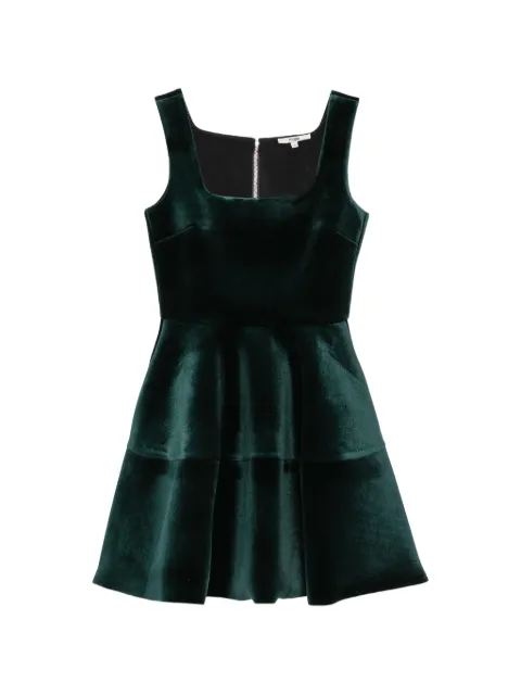 Maje vestido corto recto efecto de terciopelo