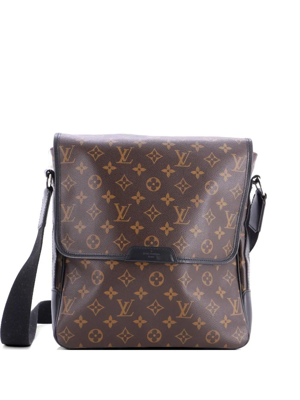 Louis Vuitton Pre-Owned Bass Messenger Bag Macassar Monogram Canvas MM crossbody bag - Black