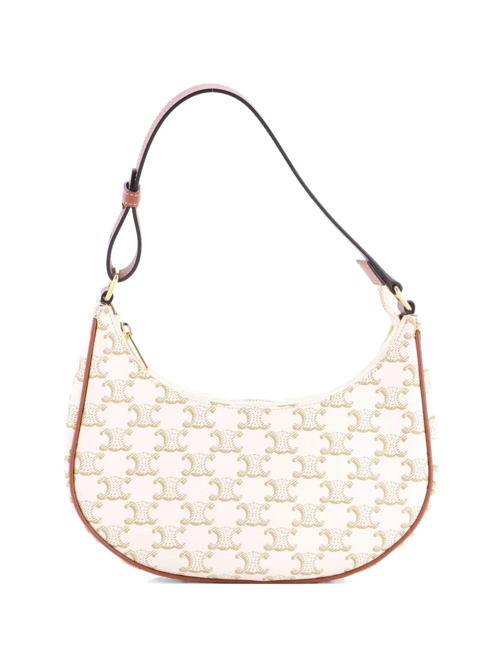 Celine Pre-Owned Ava Bag Triomphe Coated Canvas hobo bag - Marrone