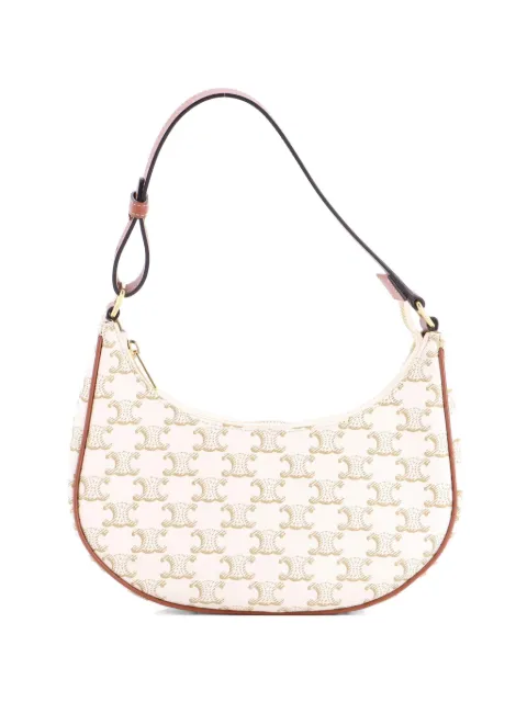 Celine Pre-Owned Ava Bag Triomphe Coated Canvas hobo bag