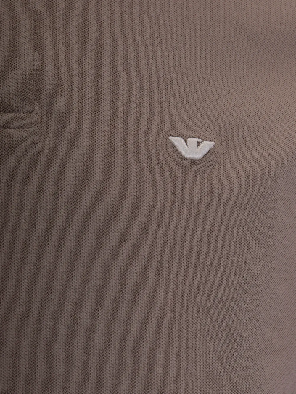 Emporio Armani Poloshirt met geborduurd logo Bruin