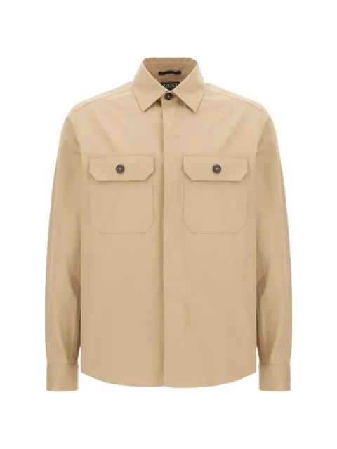 Zegna flap-pocket shirt jacket