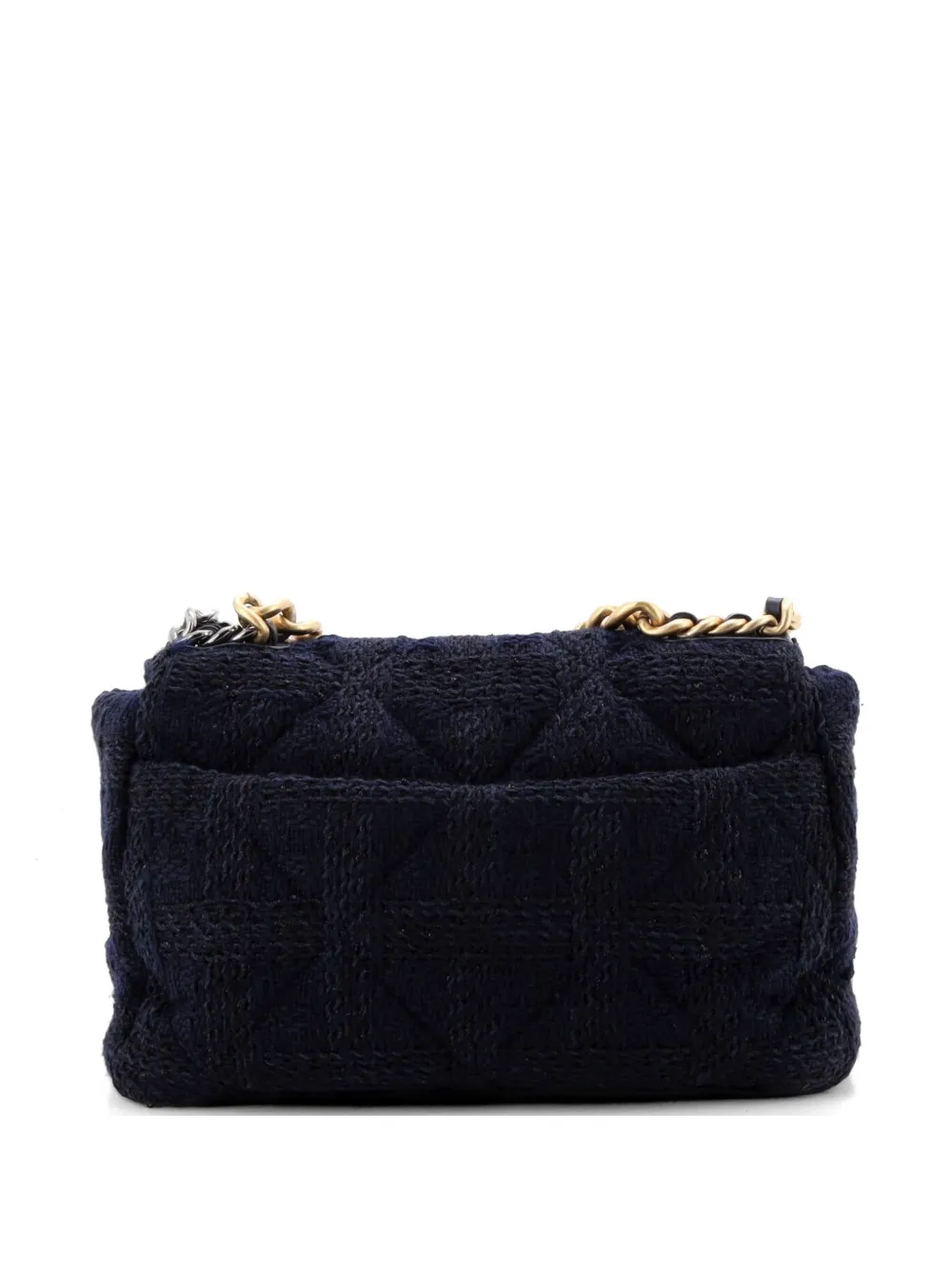 CHANEL Pre-Owned 19 フラップ バッグ マトラッセ ツイード ラージ