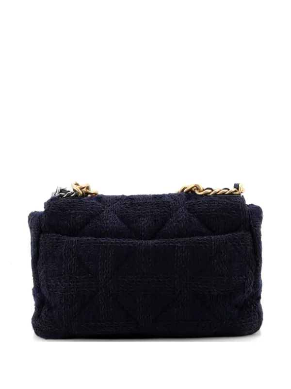 CHANEL Pre-Owned 19 フラップ バッグ マトラッセ ツイード ラージ