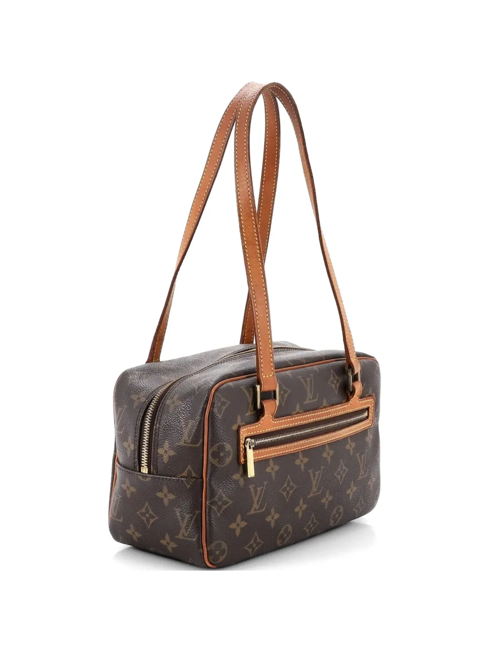Louis Vuitton Pre-Owned Borsa a spalla Cite MM in tela con monogramma - Marrone