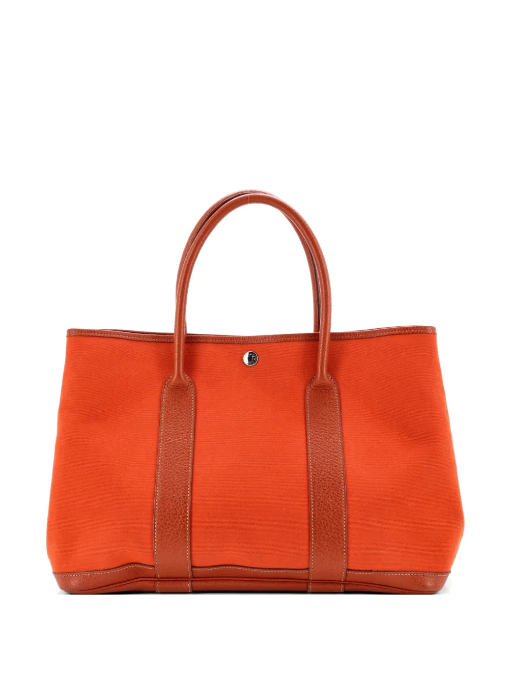 Hermès Pre-Owned Garden Party Toile and Leather 36 tote bag - Orange