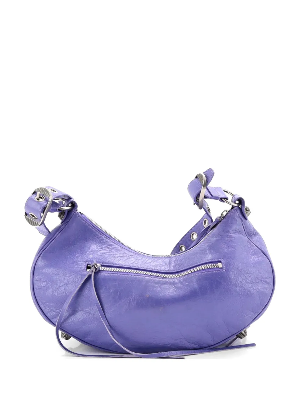 Balenciaga Pre-Owned Le Cagole Giant Studs Shoulder Bag Leather Small hobo bag - Viola