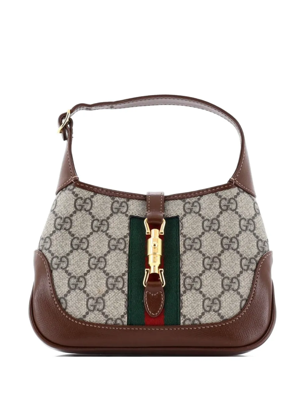 Gucci Pre-Owned Jackie 1961 GG Coated Canvas Mini hobo bag - Marrone
