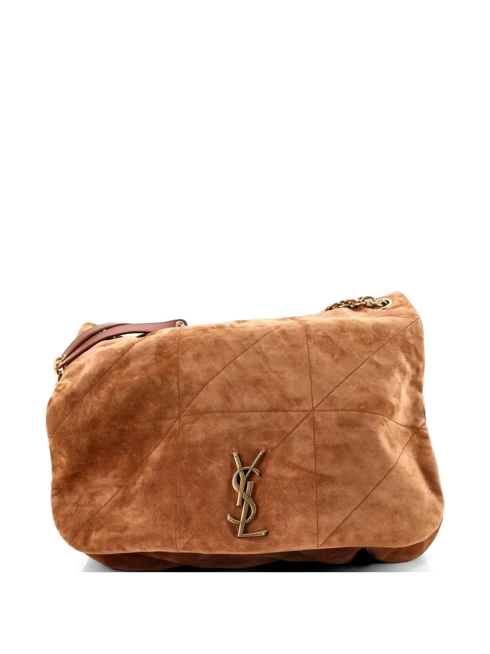 Saint Laurent Pre-Owned Jamie 4.3 Quilted Suede Large shoulder bag - Marrone