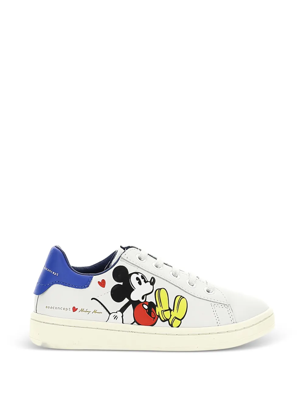 Master Of Arts Kids Mickey Mouse sneakers met print Wit