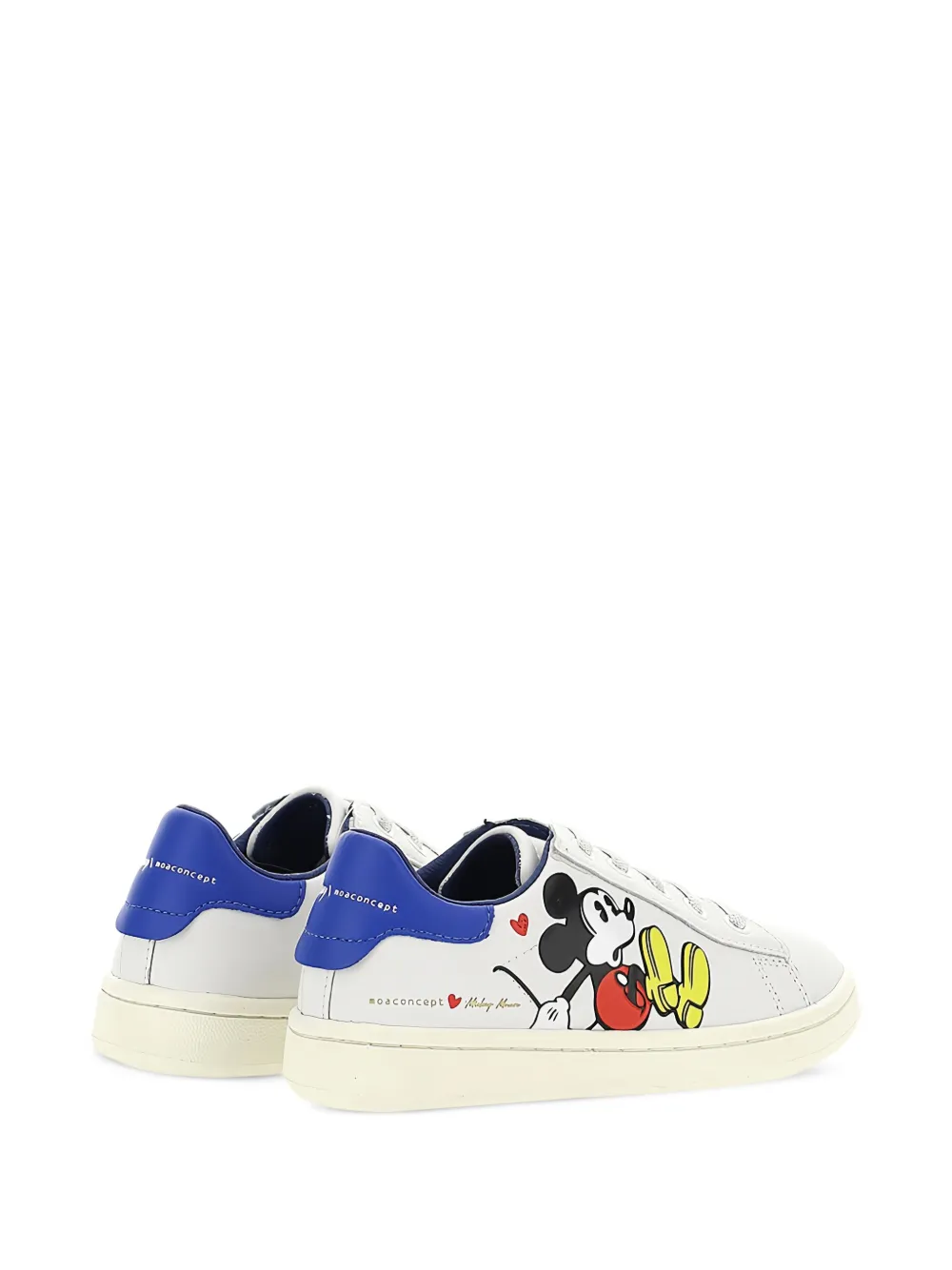 Master Of Arts Kids Mickey Mouse sneakers met print Wit