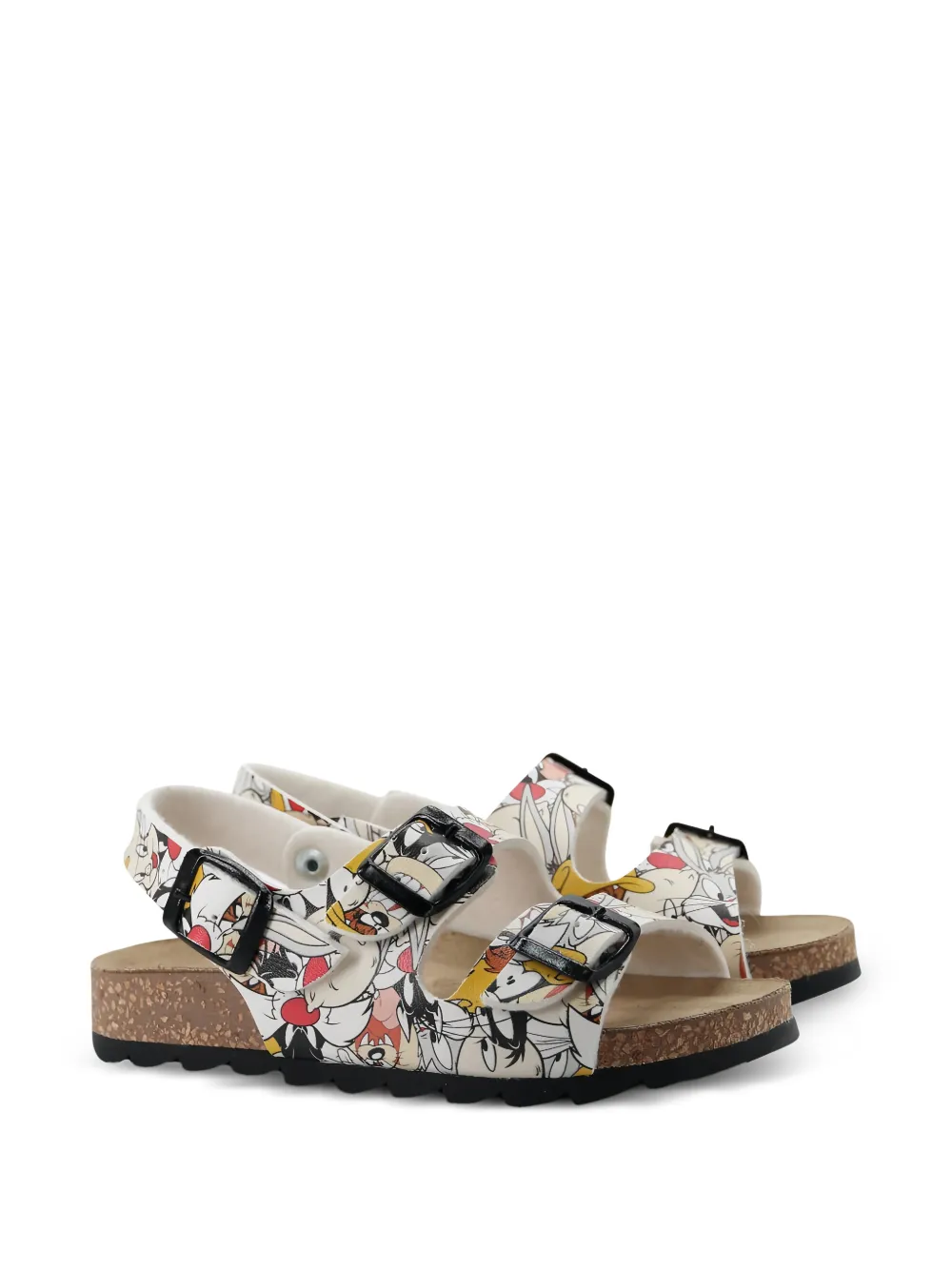 Master Of Arts Kids Looney Tunes buckle-fastening sandals - Bianco