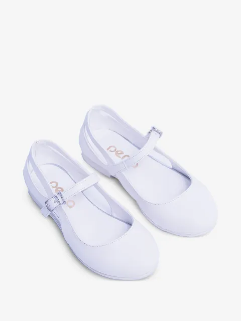 La Perla Kids cut-out buckle-fastening ballerina shoes