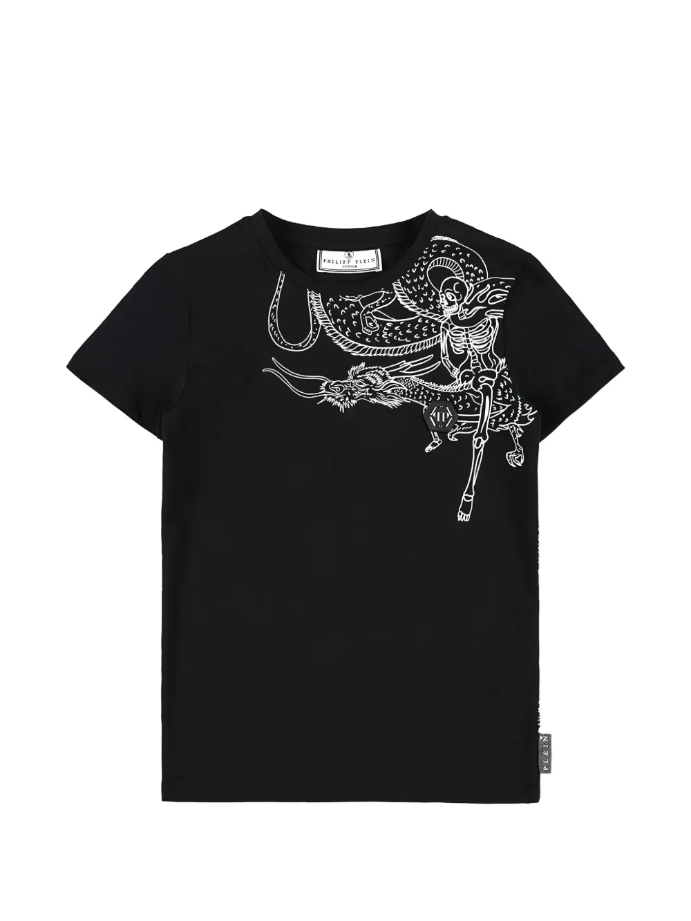 Philippe Model Kids Gothic Plein graphic-print T-shirt - Nero