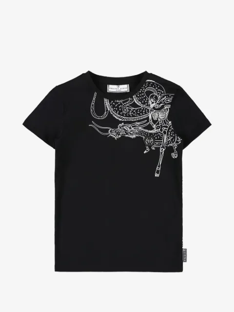 Philippe Model Kids Gothic Plein graphic-print T-shirt