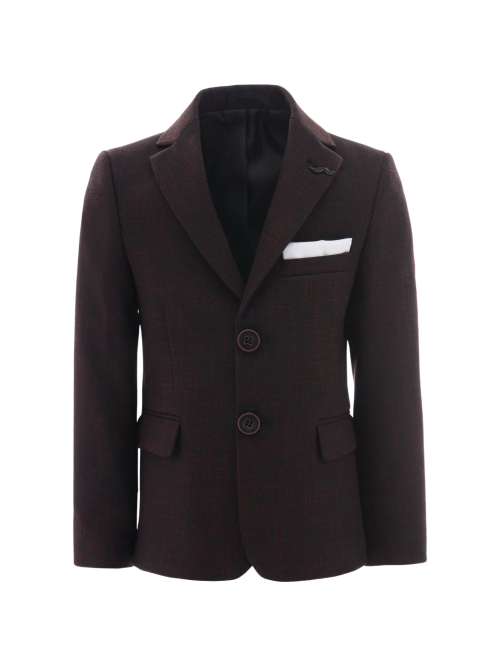 Moustache peak-lapel blazer - Rosso
