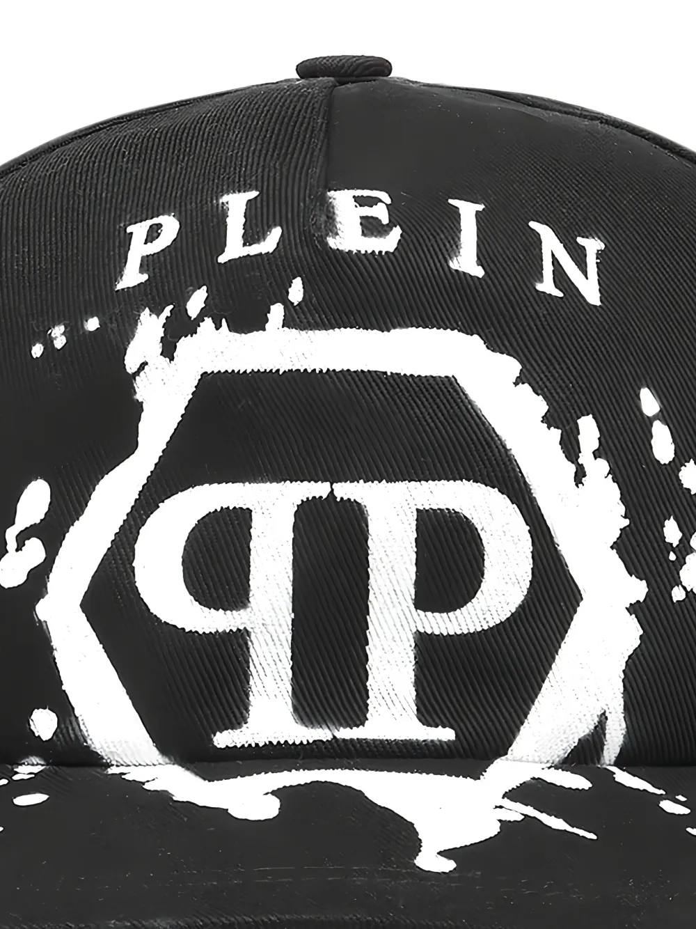 Philippe Model Kids Katoenen pet met logoprint Zwart