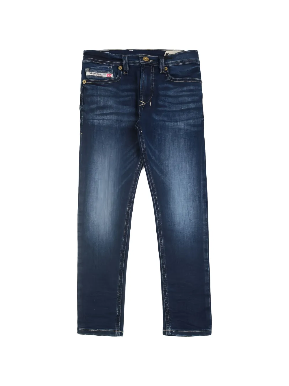 Diesel Kids Jeans con effetto schiarito - Blu