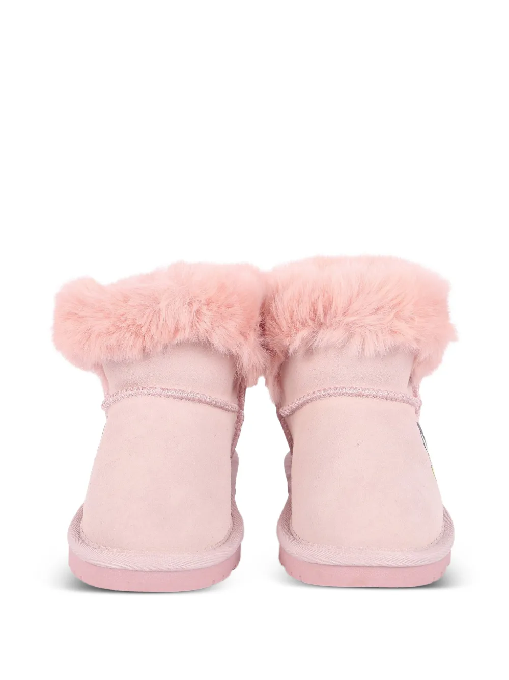 Master Of Arts Kids faux-fur glitter-detail boots Roze