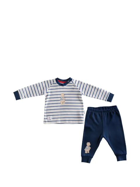 Andywawa striped bear-motif tracksuit set (set of two)