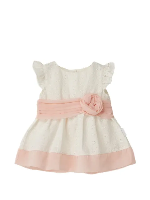 Andywawa vestido con bordado floral y ribete de tul