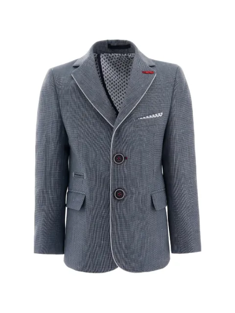 Moustache blazer med spidsrevers og kantning