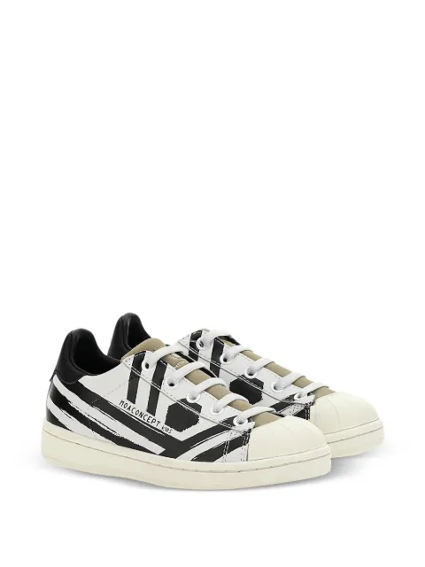 Master Of Arts Kids striped shell-toe sneakers
