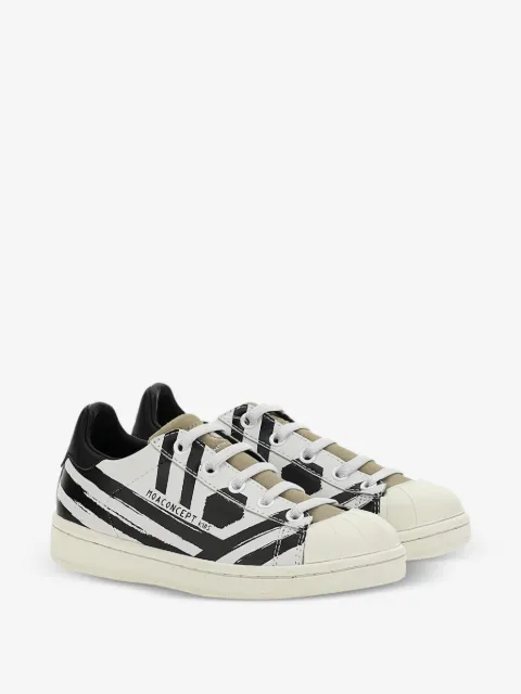 Master Of Arts Kids striped shell-toe sneakers