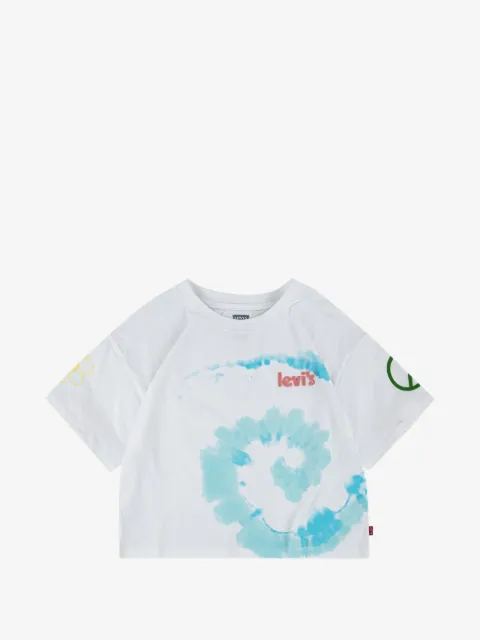 Levi's Kids tie-dye logo-embroidered T-shirt