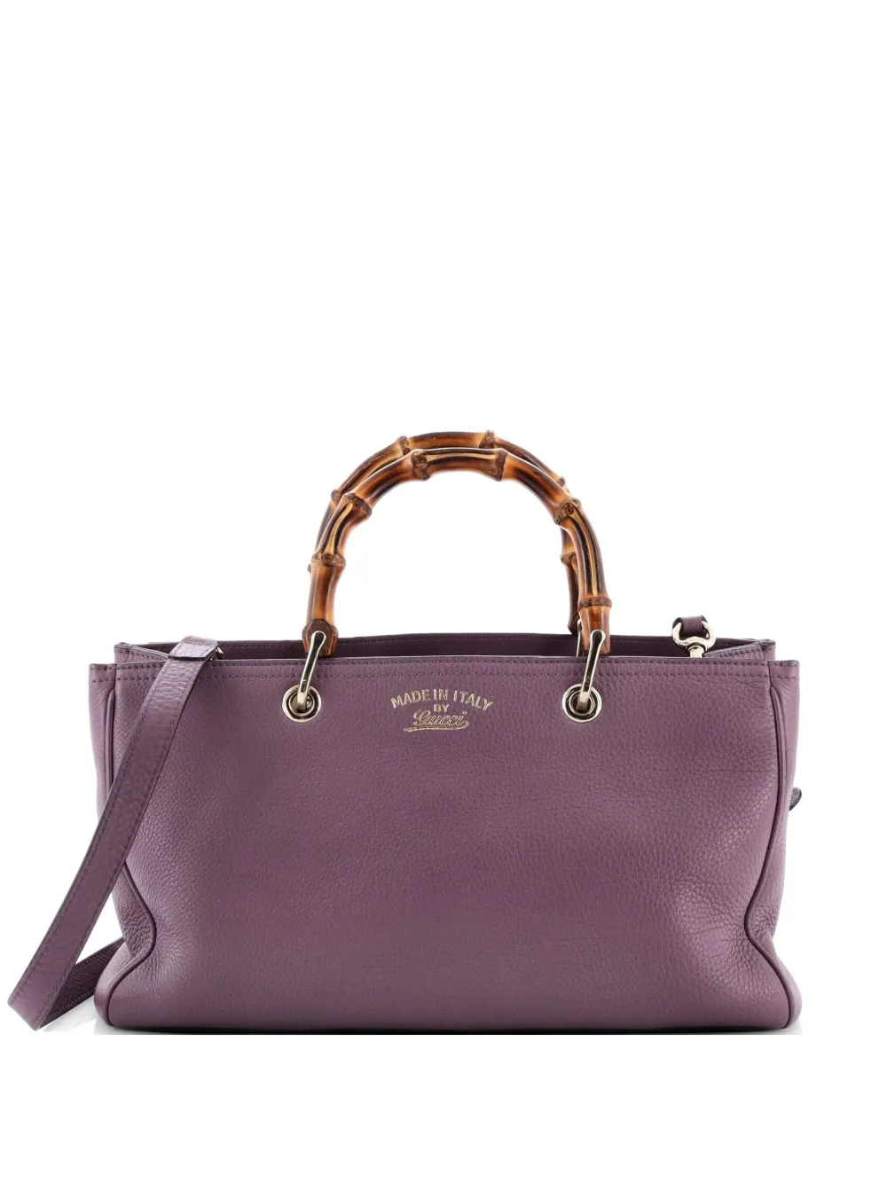 Gucci Pre-Owned Bamboo Shopper Leather Medium tote bag - Violett