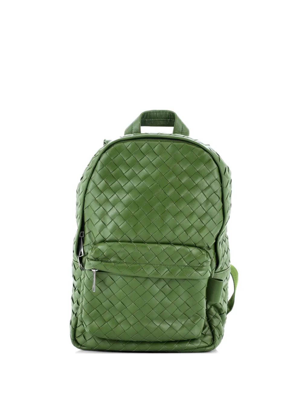 Bottega Veneta Pre-Owned Front Pocket Intrecciato Leather Medium backpack - Verde