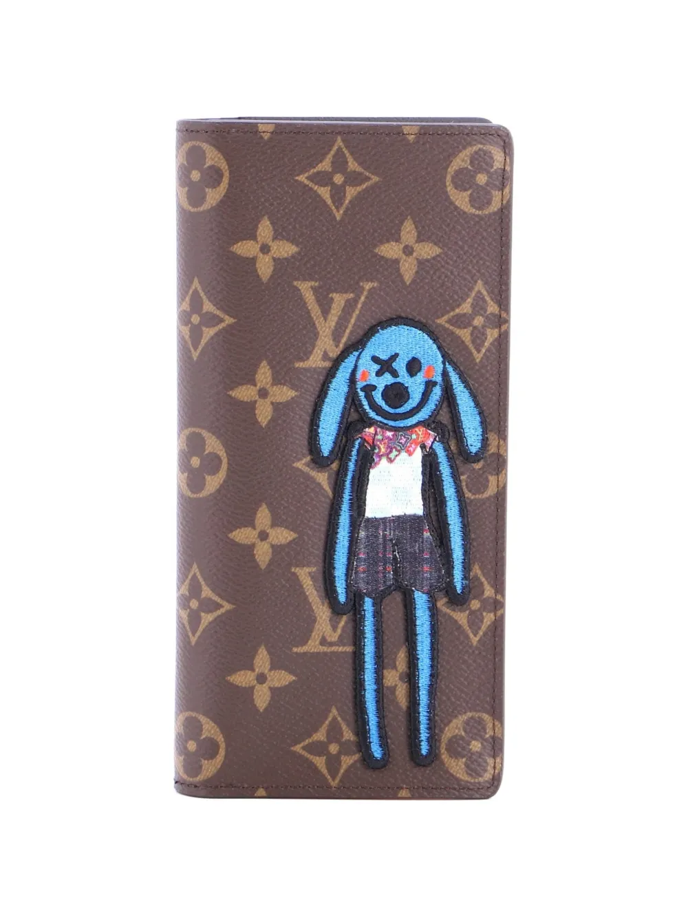 Louis Vuitton Pre-Owned Brazza Wallet Monogram Canvas with LV Friends Patch small wallets - Marrone