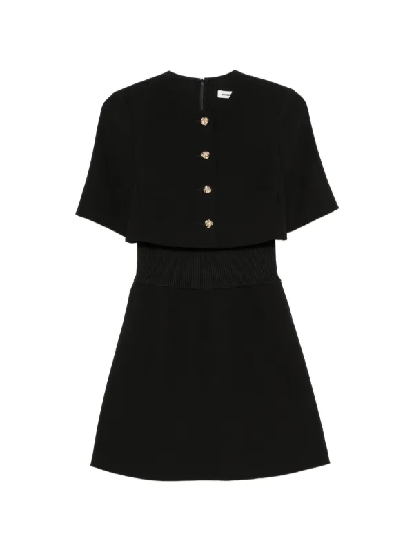 sandro layered dress button-up | Black womens online boutique