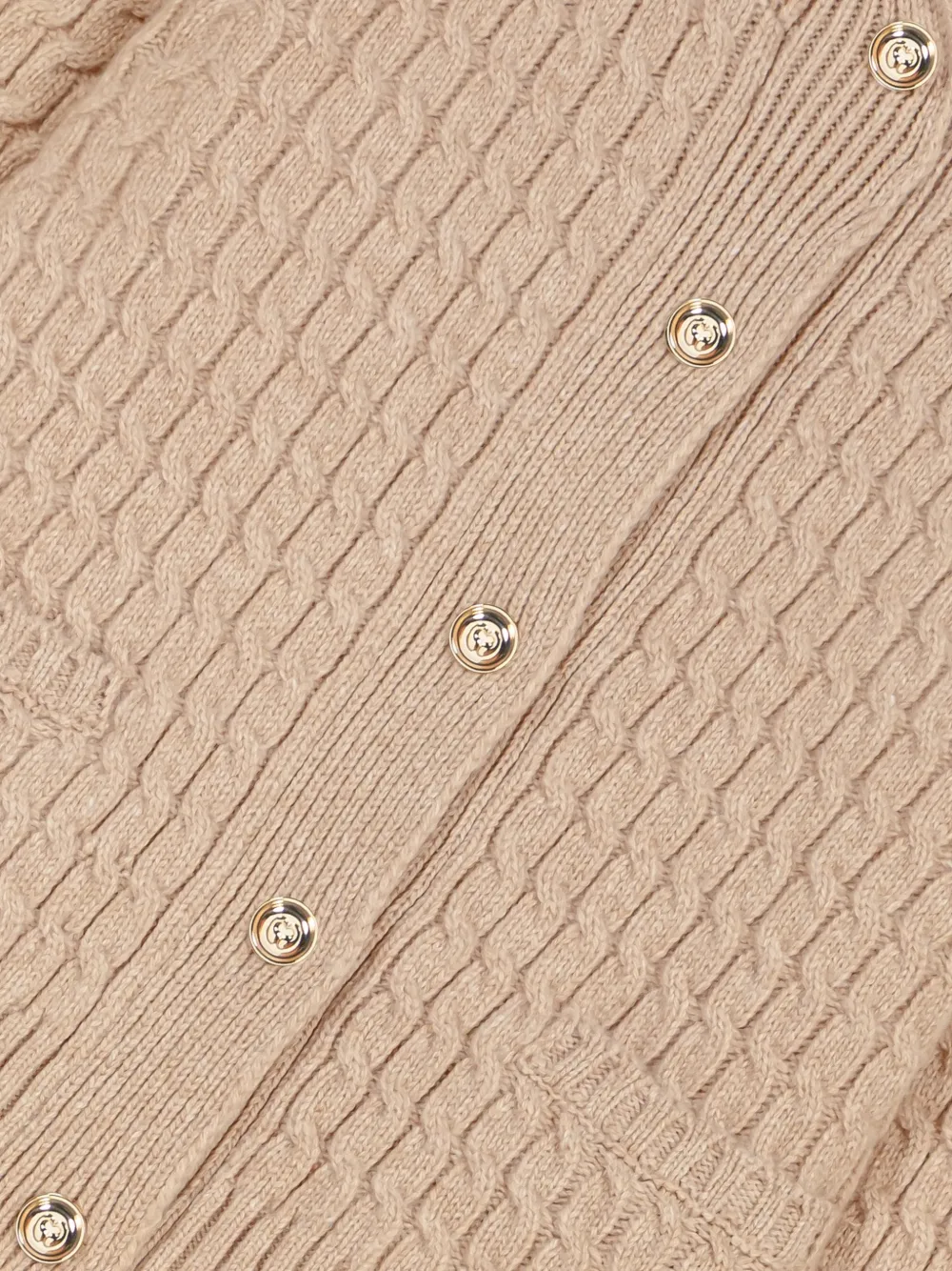Maje Kabelgebreid vest Beige