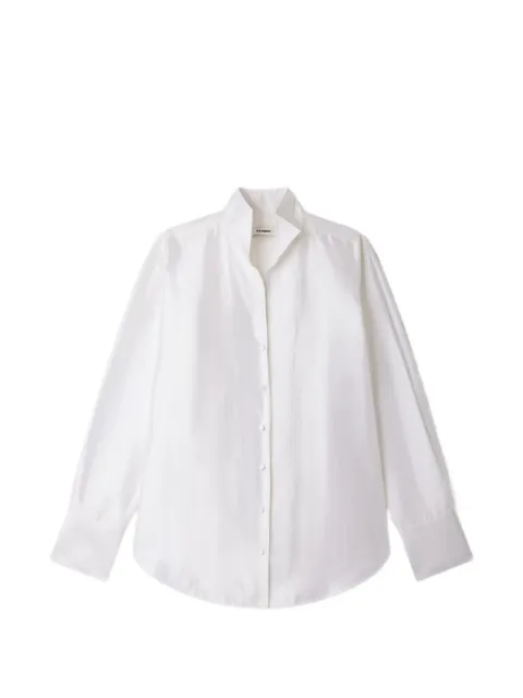 SANDRO oversized silk satin shirt