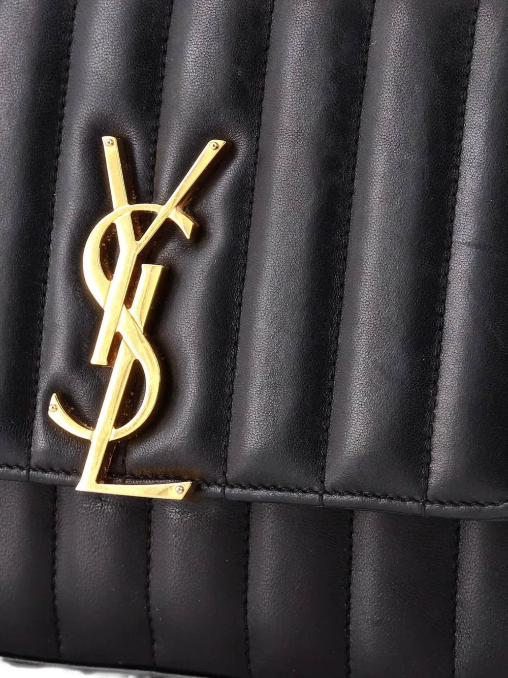 Saint Laurent Pre-Owned ヴィキ バーティカルキルティングレザー