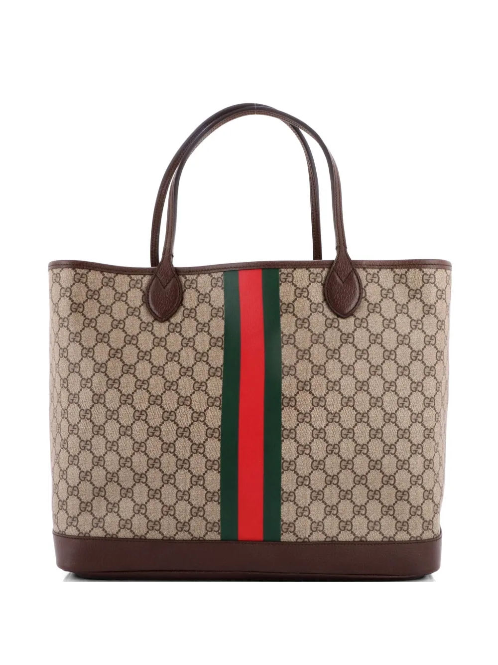 Gucci Pre-Owned Ophidia Open Shopping GG Coated Canvas Large tote bag - Marrone