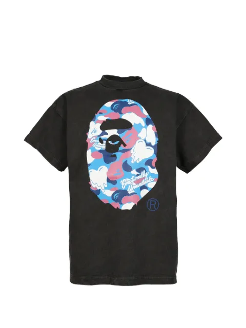 Emotionally Unavailable camo-print logo-print T-shirt