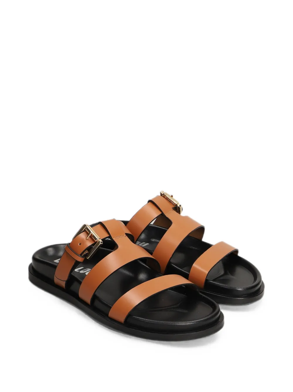 Bibi Lou Lisy buckle-fastening caged sandals Beige