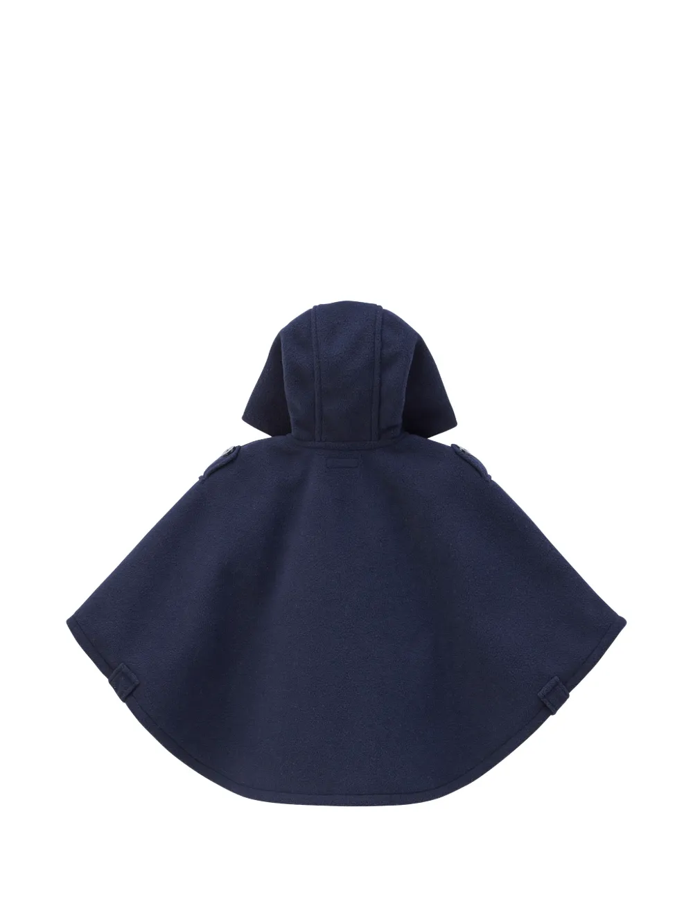 Miki House Fleece poncho met dubbele rij knopen Blauw