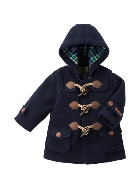 Miki House toggle-fastening hooded coat