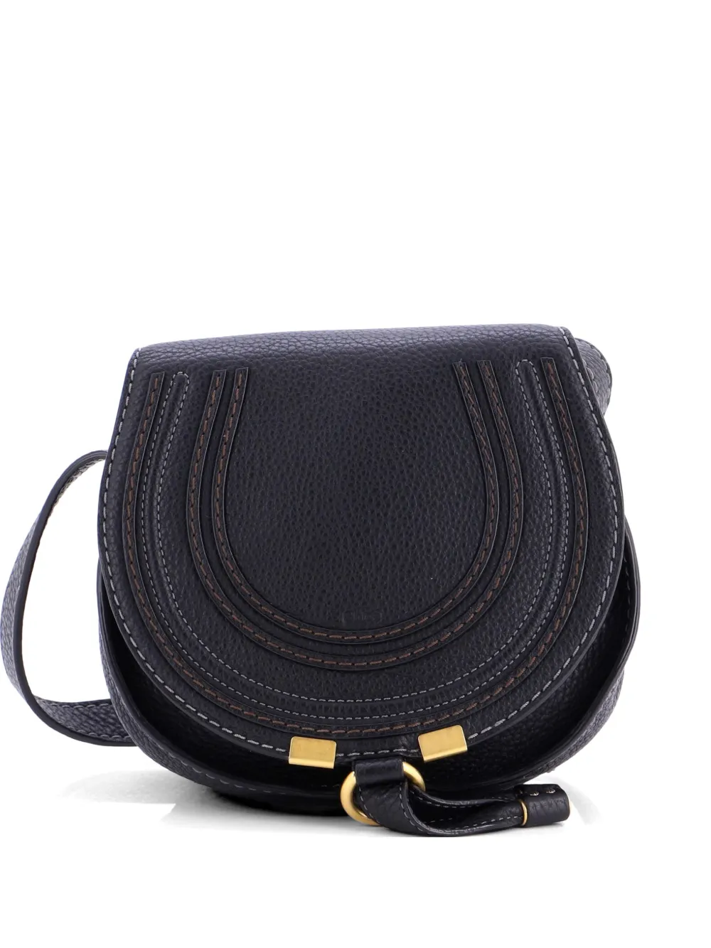 Chloé Pre-Owned Marcie Leather Mini crossbody bag - Nero