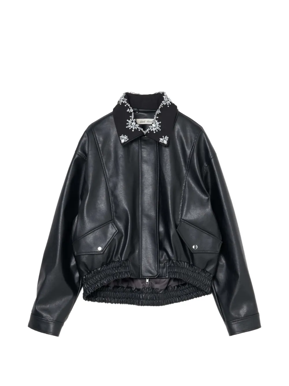 Tanaka Daisuke crystal-embellished jacket - Schwarz